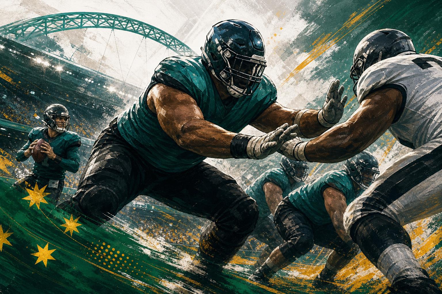 Daniel Faalele’s Jacksonville role expands as Wembley reshuffle puts interior protection under pressure