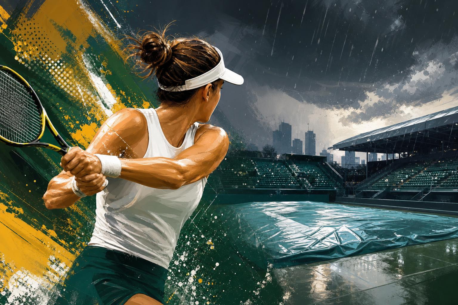Kimberly Birrell must rebuild her quarterfinal edge after Seoul rain delay